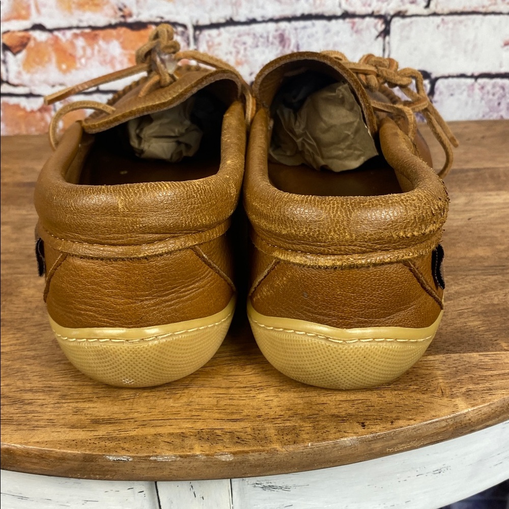 Laurentian Chief Men's Brown Leather Slip On Moccasins Sz 43 - Picture 12 of 16